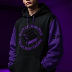 Elite 5:14 Black & Purple Book Hoodie 